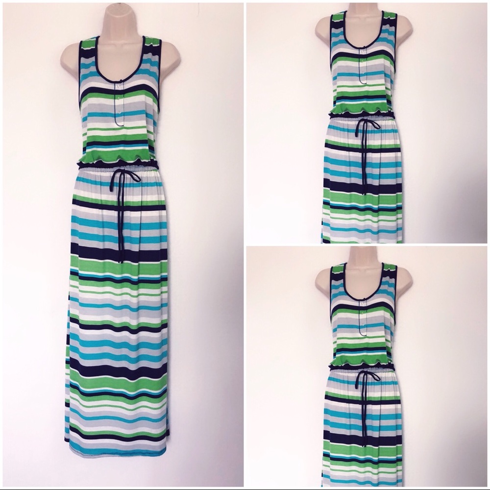Stripes Maxi Dress